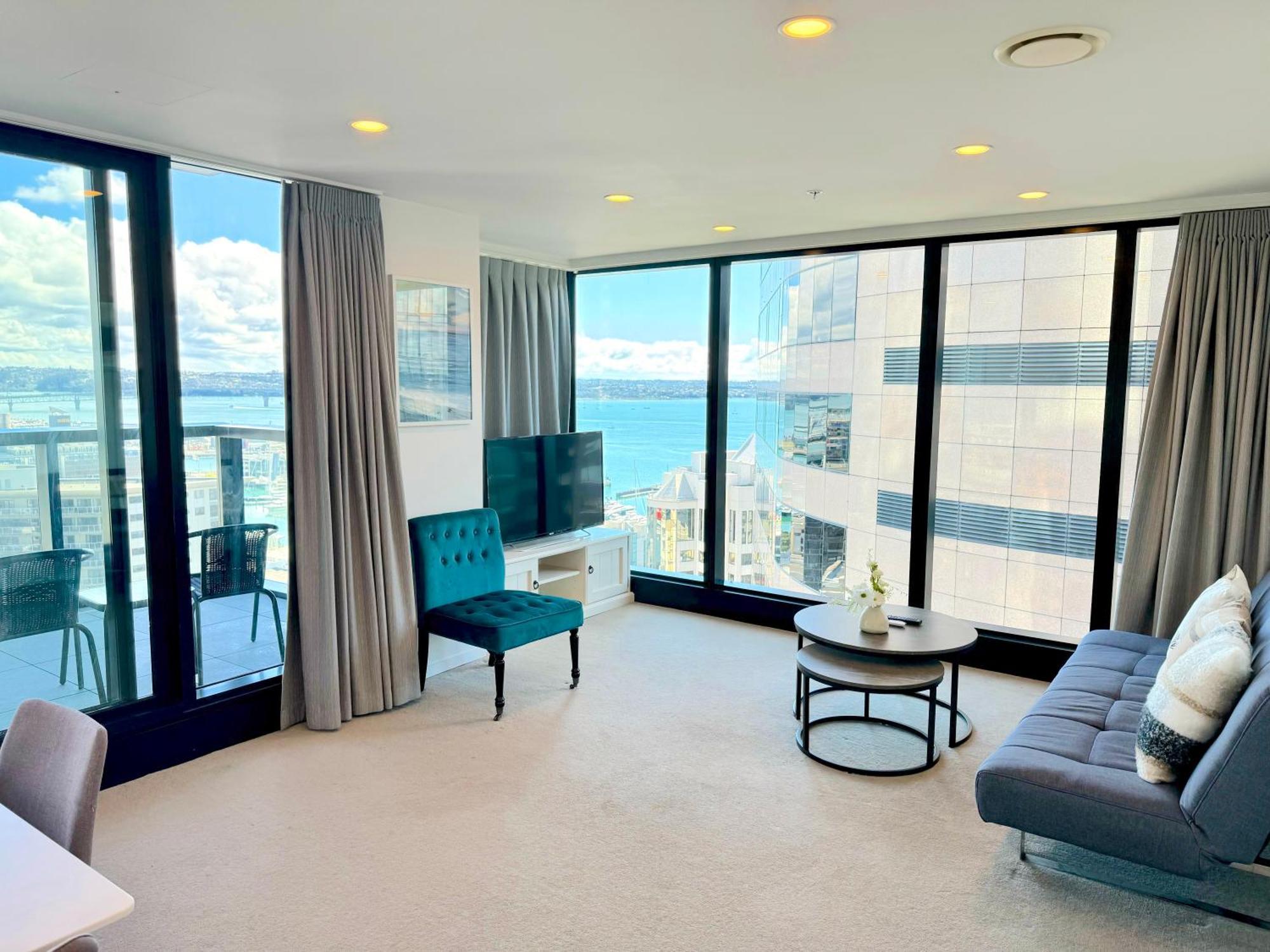 Magnificent Skytower, Sea, Habour View In Cbd Leilighet Auckland Eksteriør bilde